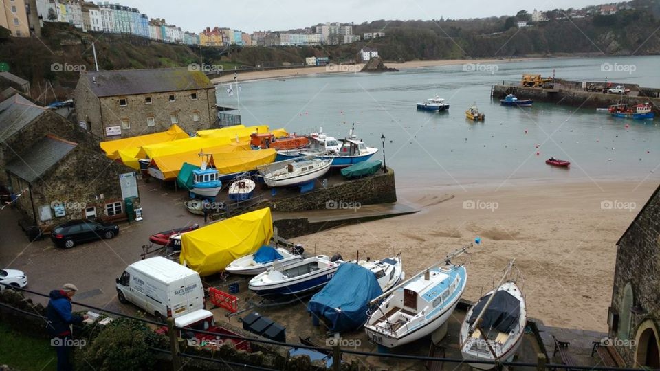 Tenby, Pembrokeshire, West Wales - February, 2019