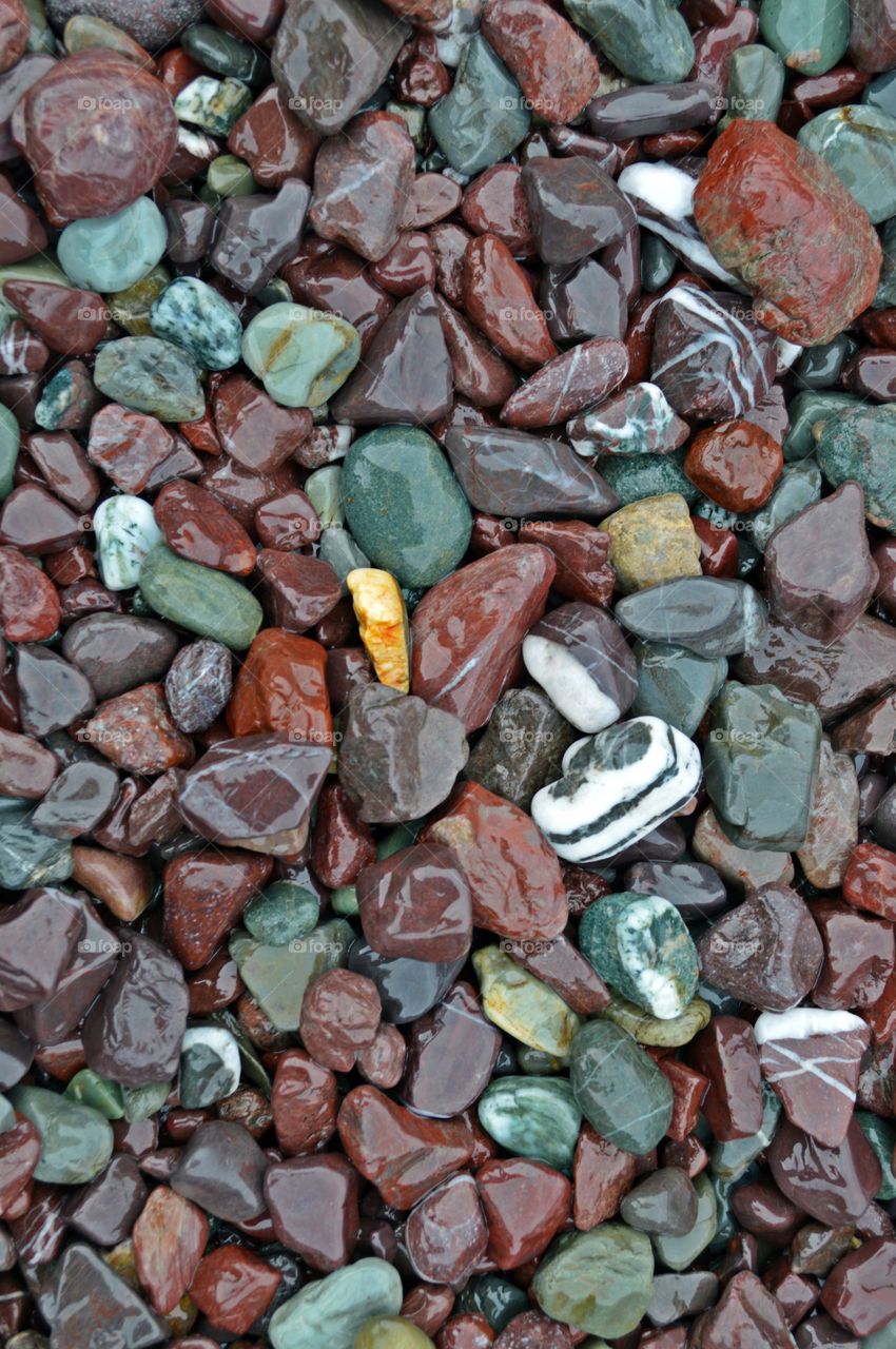 A beach full  of Rocks