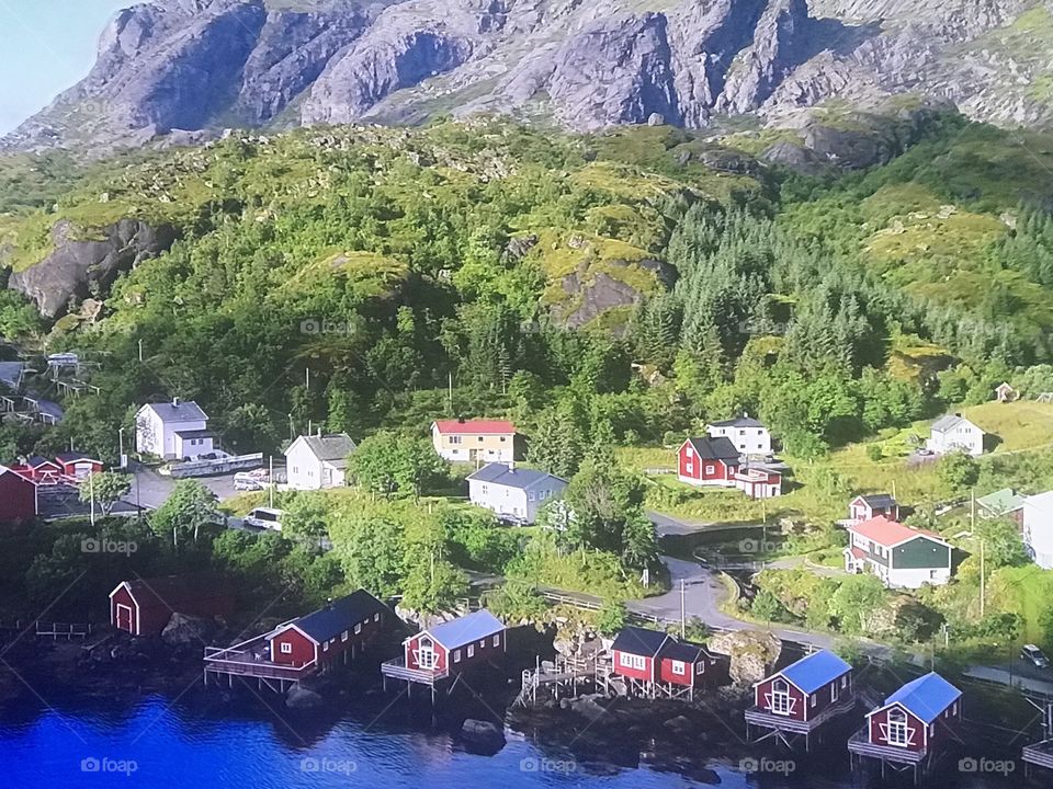 Norway beach from above