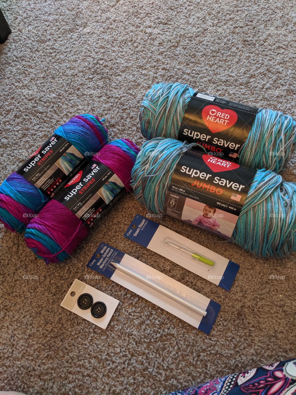 yarn and sewing supplies