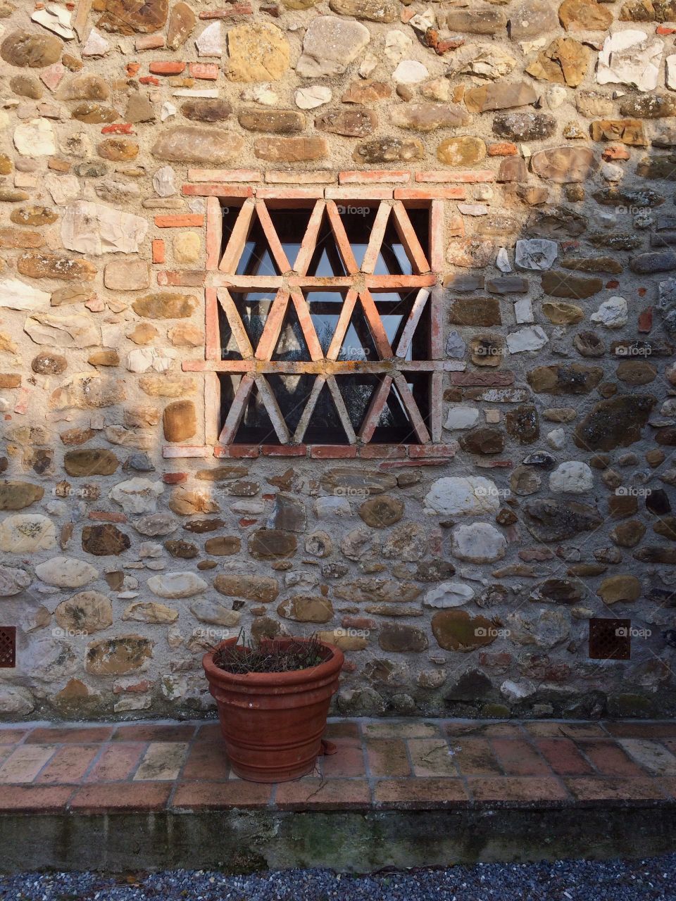 Window of a Tuscan villa.