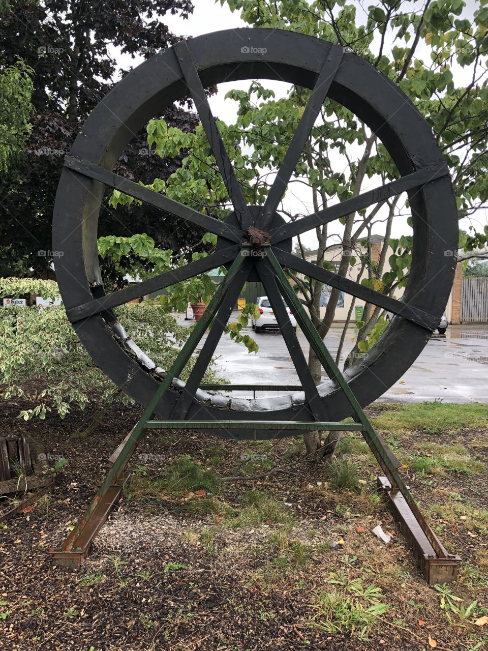 An impressive “water wheel” found in the grounds of a popular garden Centre in Somerset.