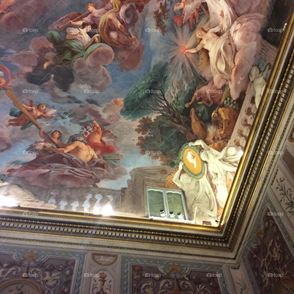 Ceiling fresco in the Borghese museum 