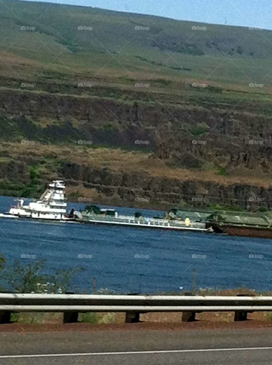 pushing barges up the Columbia River