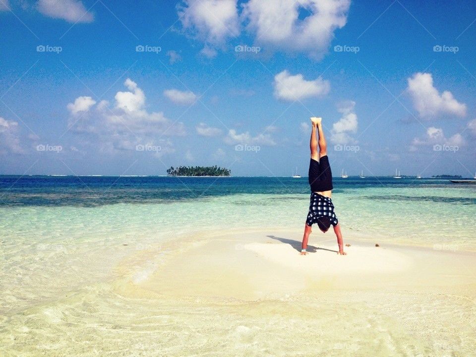 Ocean handstand