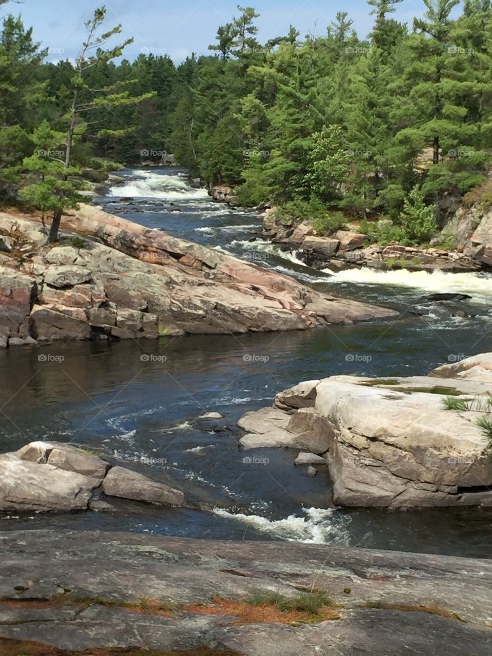 This is the beautiful five finger Rapids on the French River Ontario Canada a must see to enjoy it true beauty.