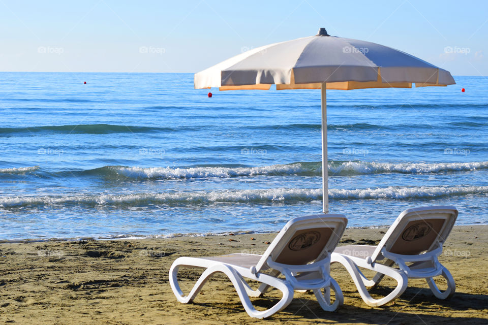 beach water  sky  bed