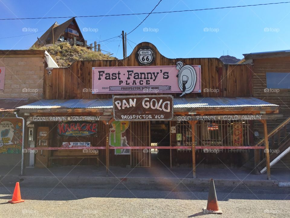 Fast funny's place in Oatman. Fast funny's place in Oatman