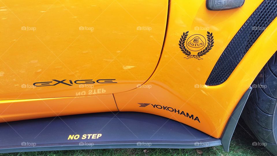 Close up of a sports car