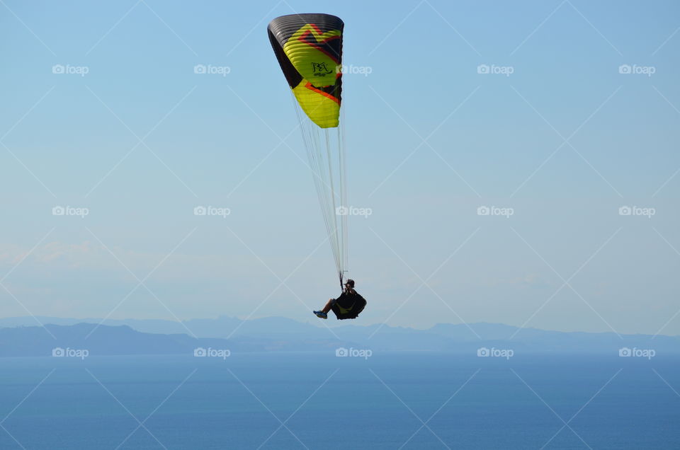 paragliding in New Zealand.  others like this available