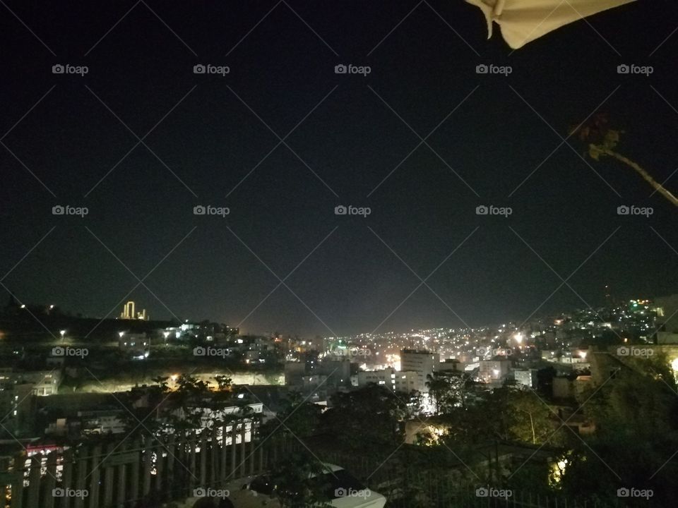 Amman citadel night