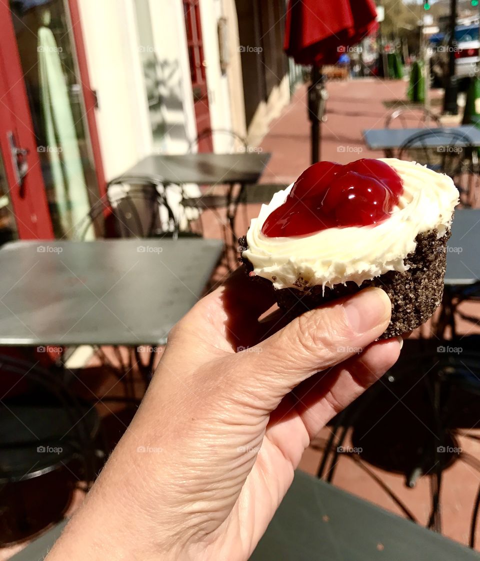  Cherry Topped Cupcake