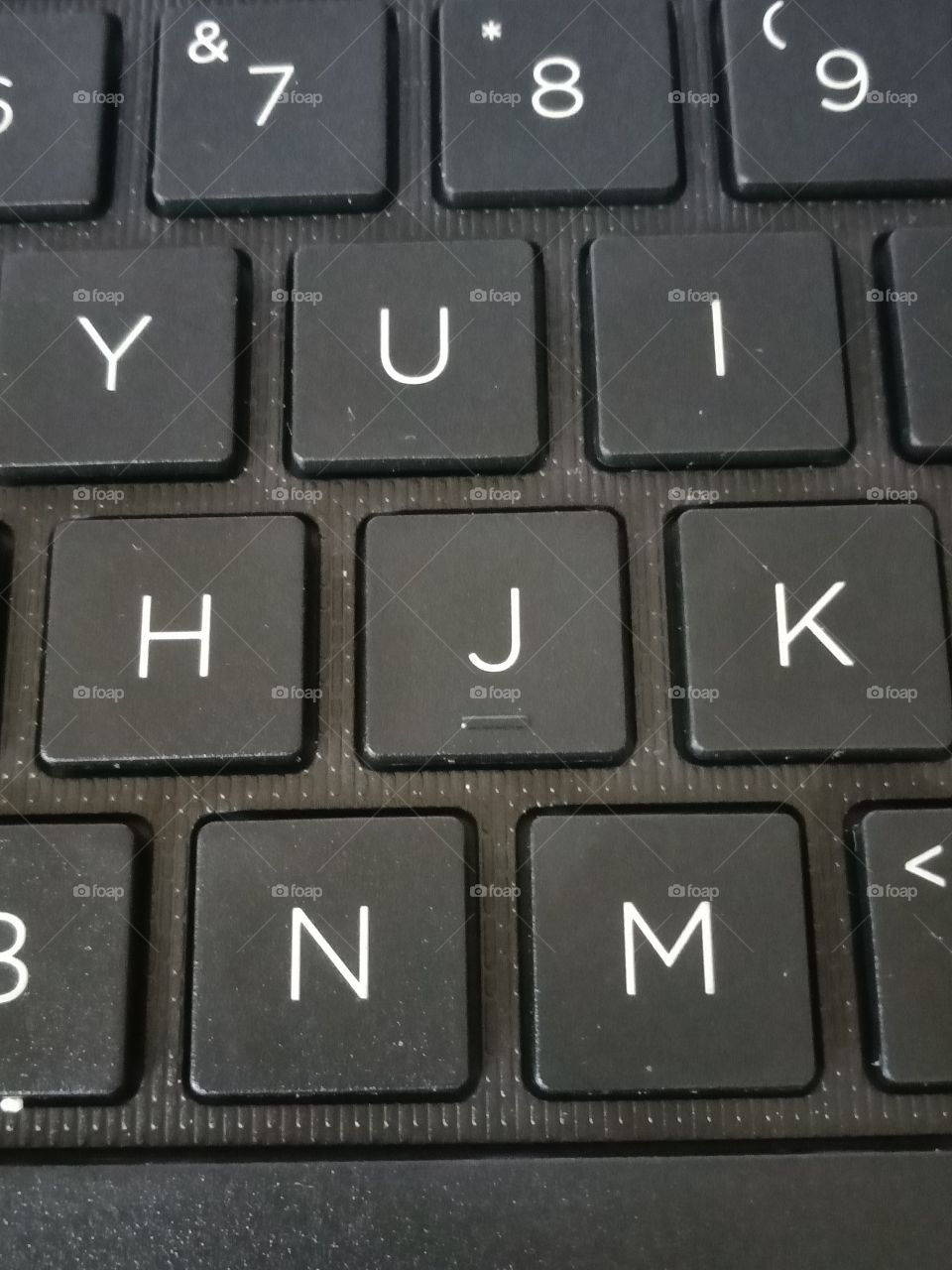 a keyboard up close