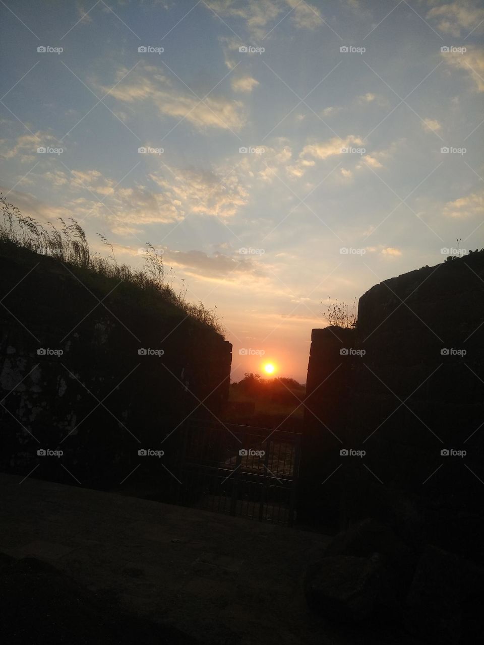 A heart touching sunset over the fort!!