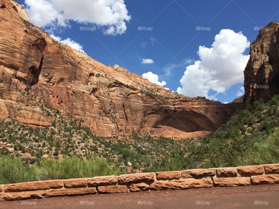 Rock formation in utah