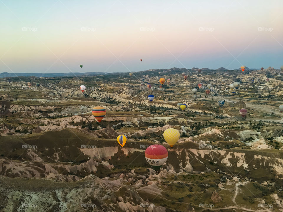 Hot air balloons at Cappadocia