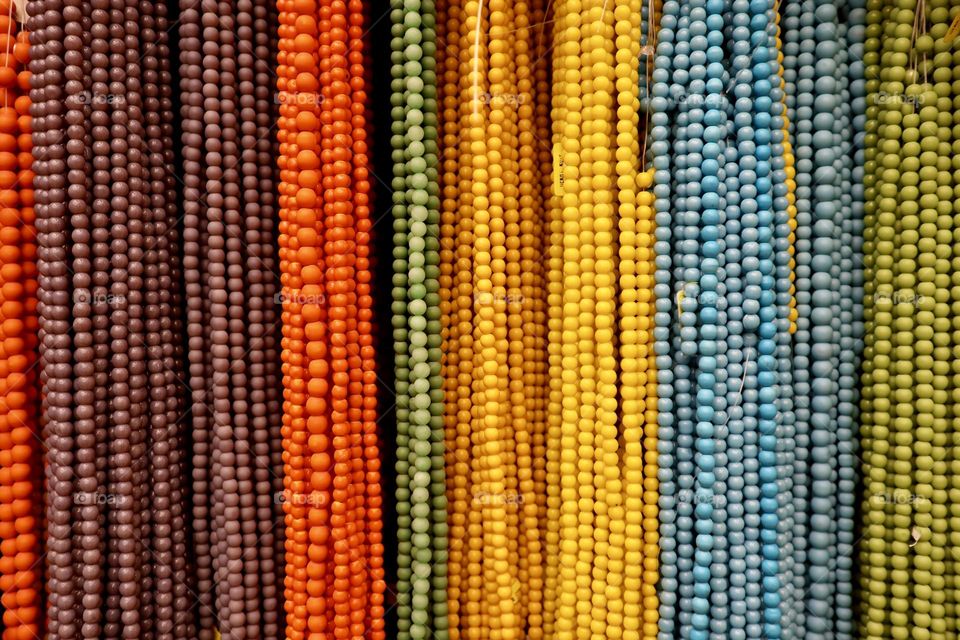 Colourful beads