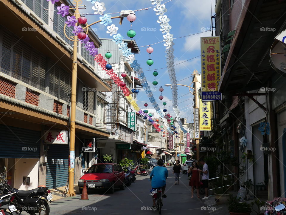 Lovely, colorful streets in Taiwan. Where life itself has its roots and joy is a daily routine.
