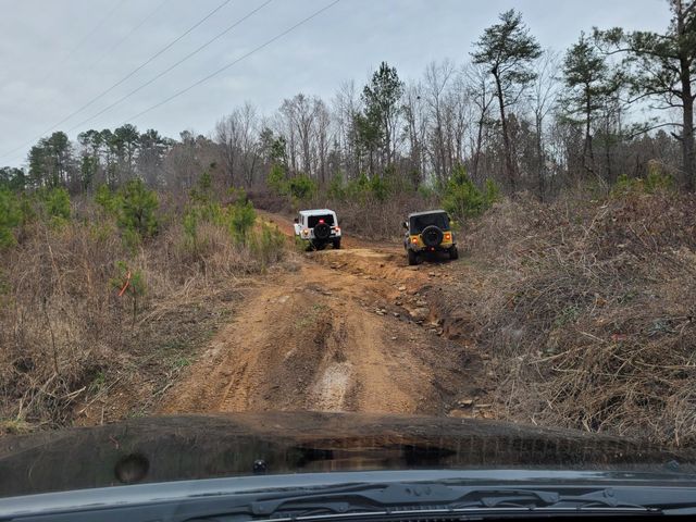 two jeeps offroading