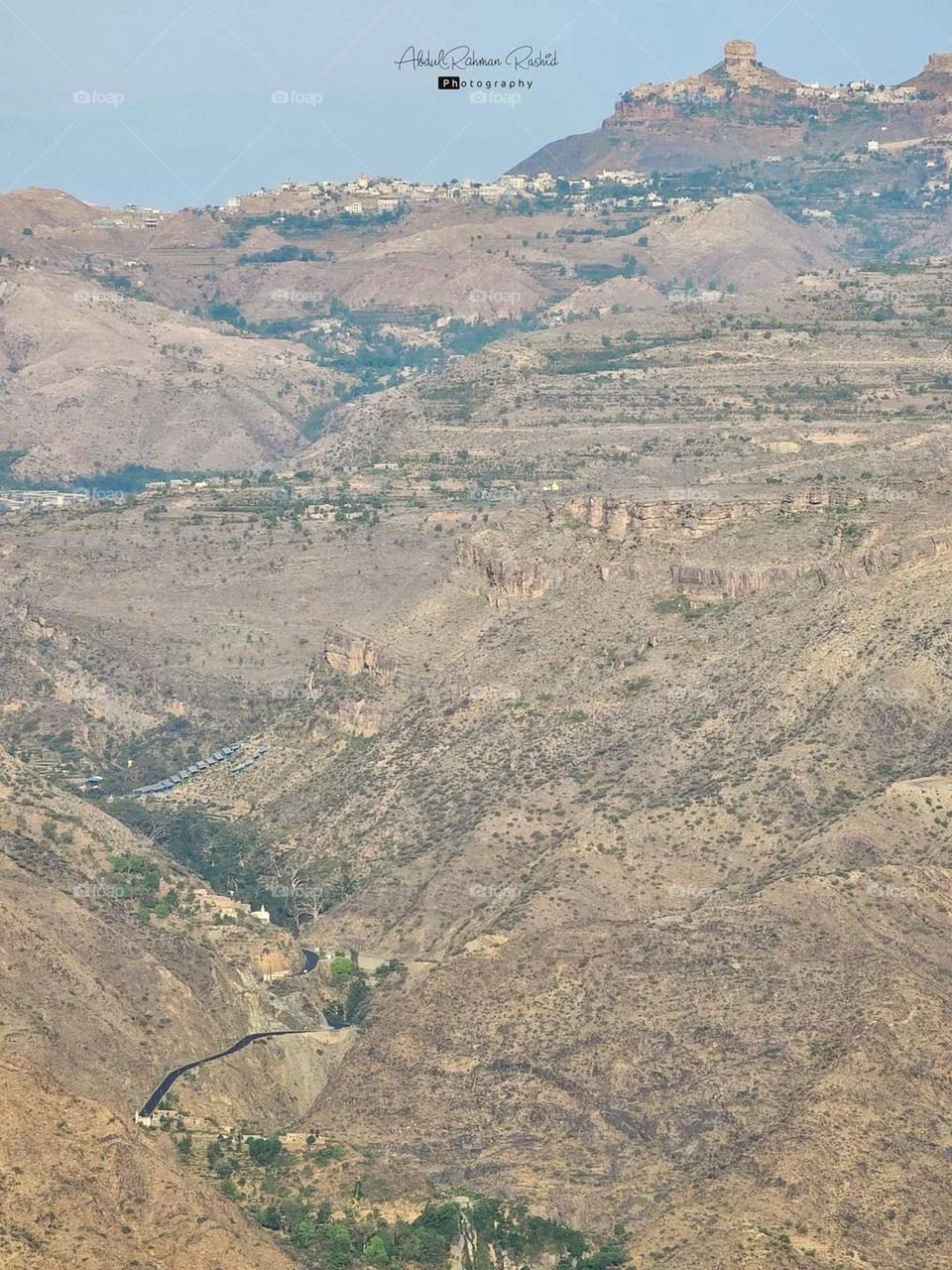 Glory be to God, the magnificent and picturesque view and the natural green trees are a view that is nothing more wonderful than it