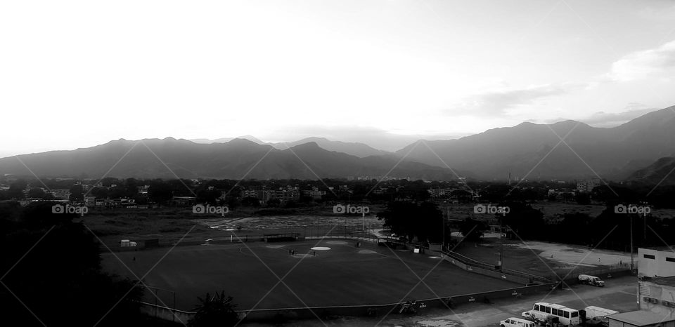 sports field in its simple serenity