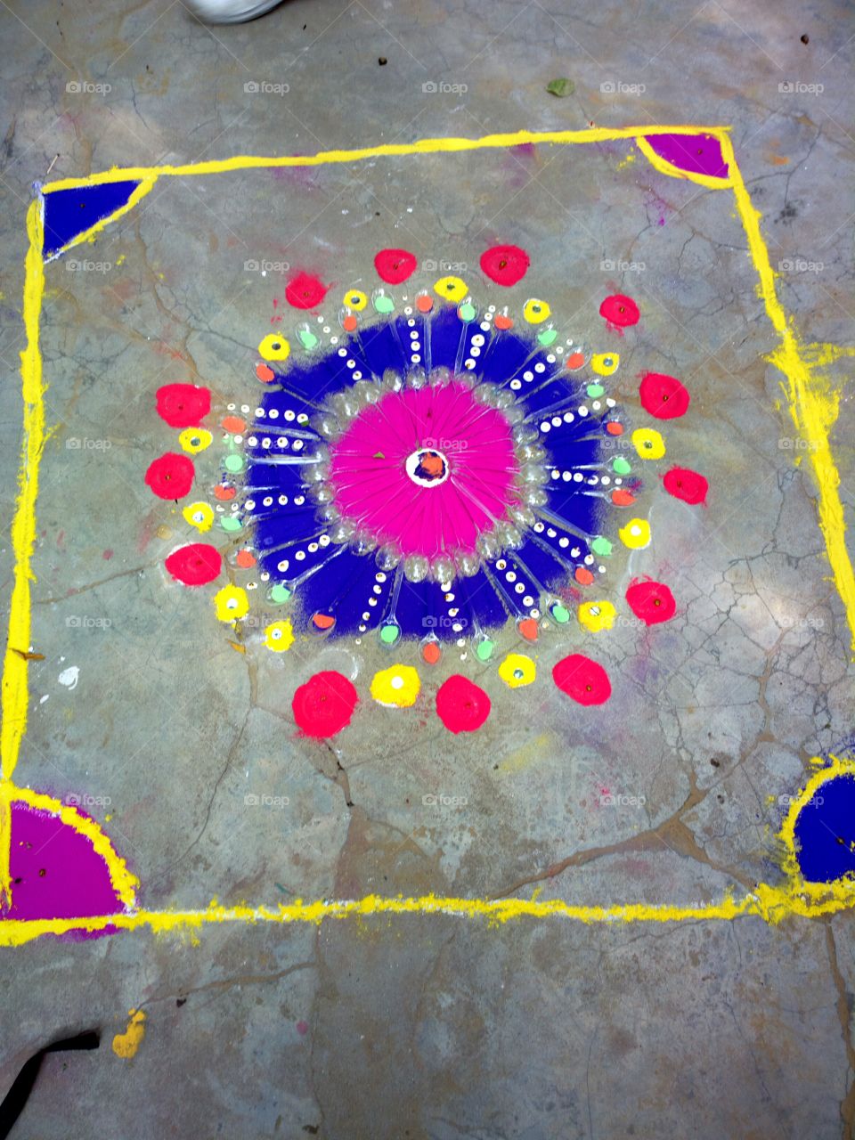 rangoli : the art work ( happy deepawali )