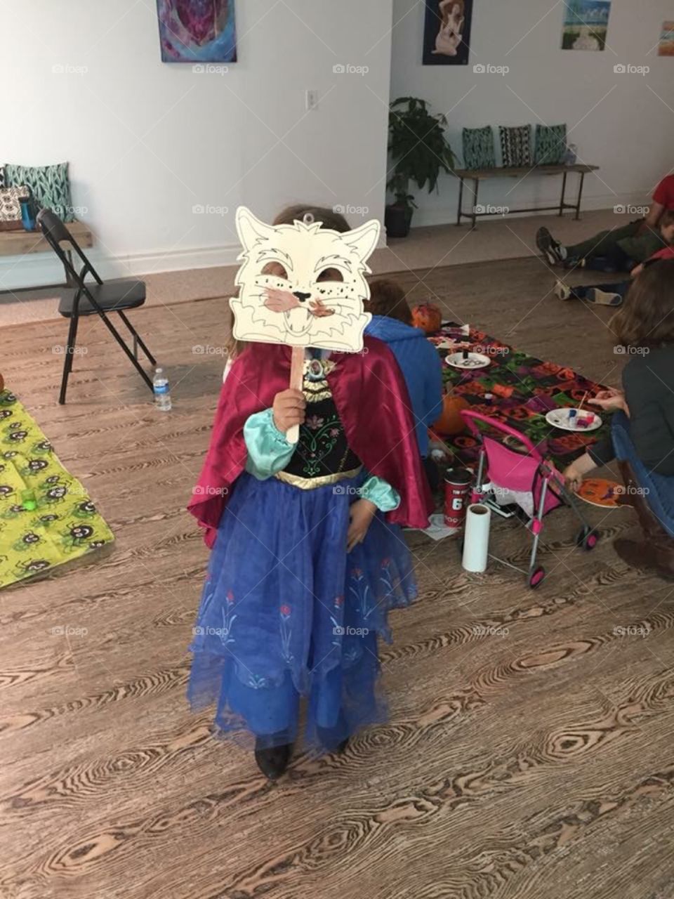 My little sister during halloween at LOST