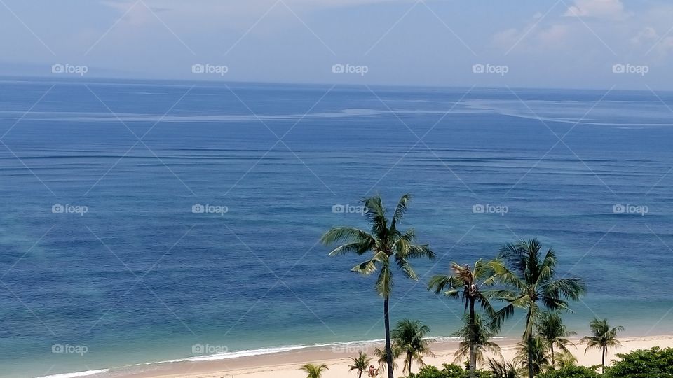 Indian Ocean coast in Bali