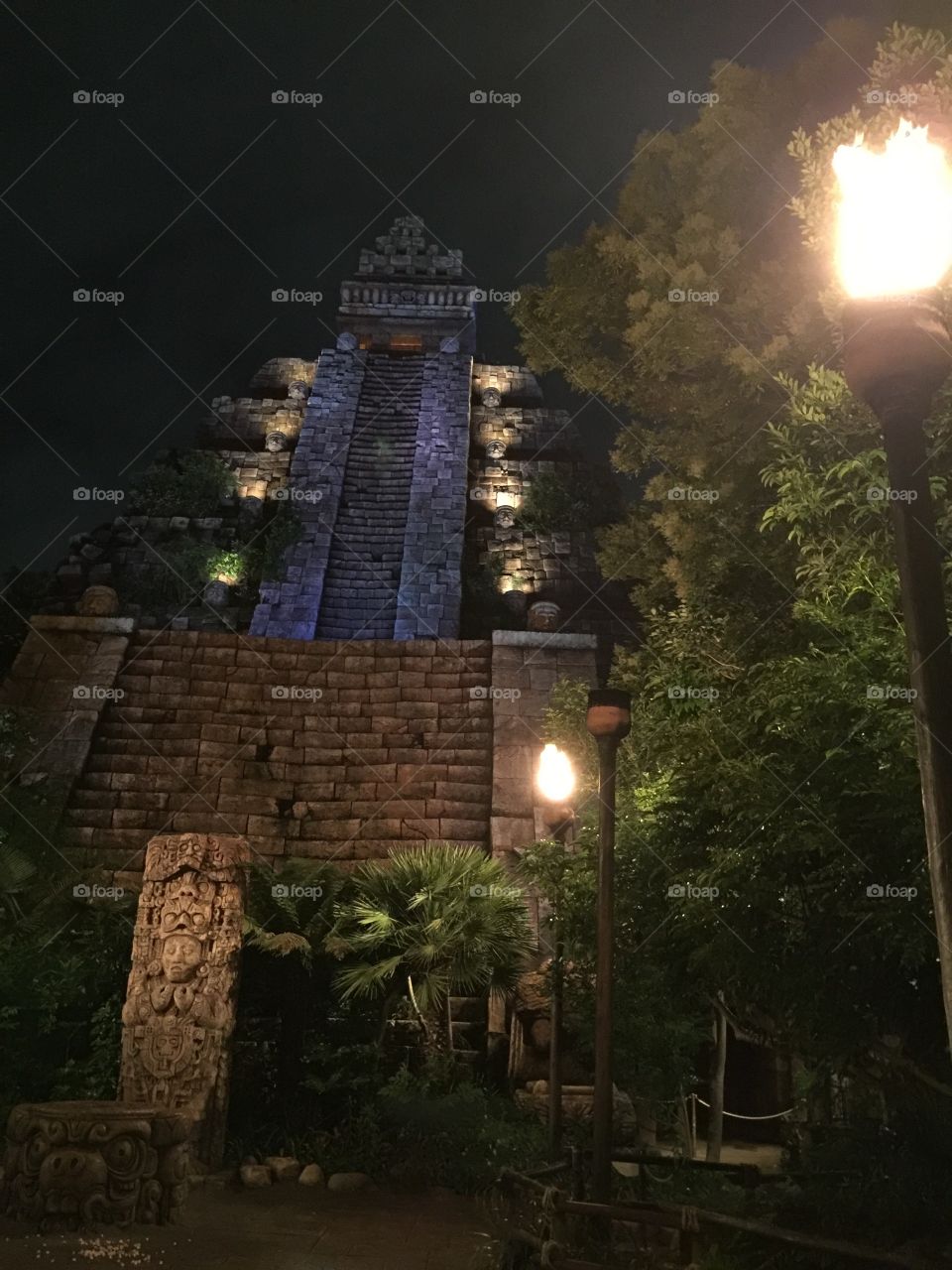 Tokyo DisneySea Lost River Delta at night