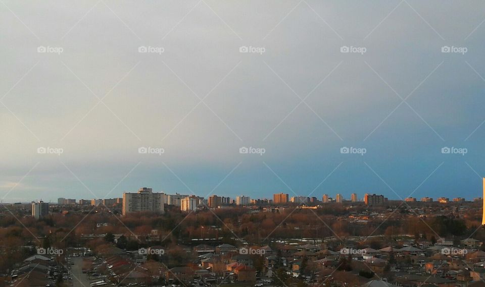 toronto skyline view