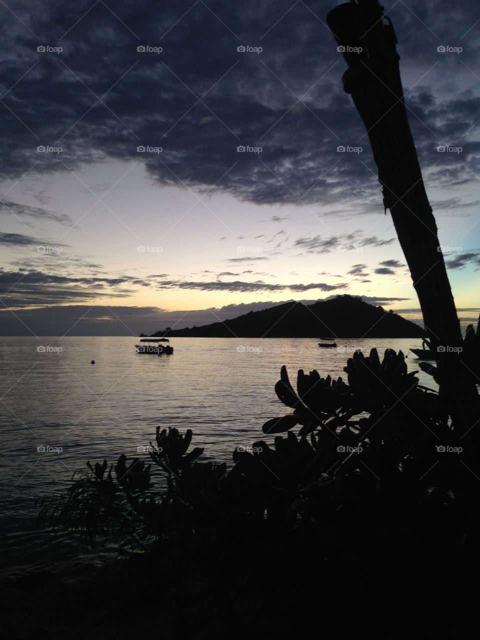 Water, Sunset, No Person, Backlit, Dawn