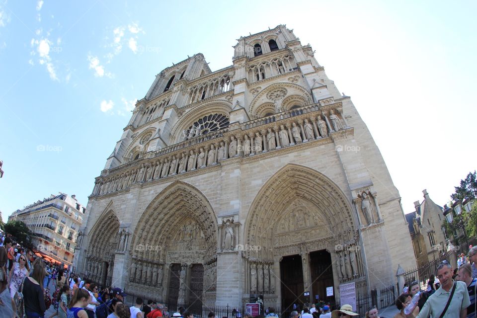 Fisheye. Notre Dame. 