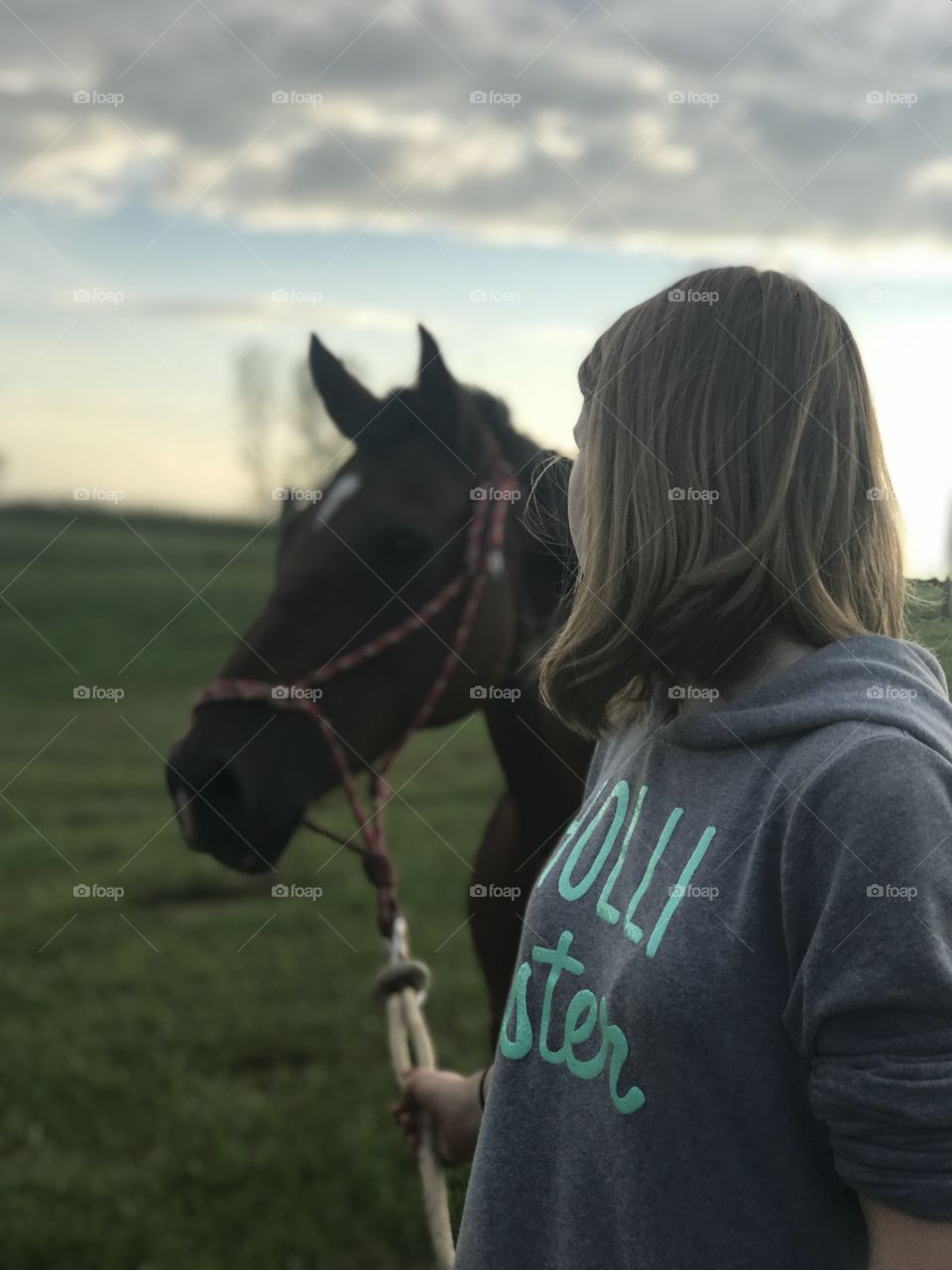 Just a girl and her Horse 