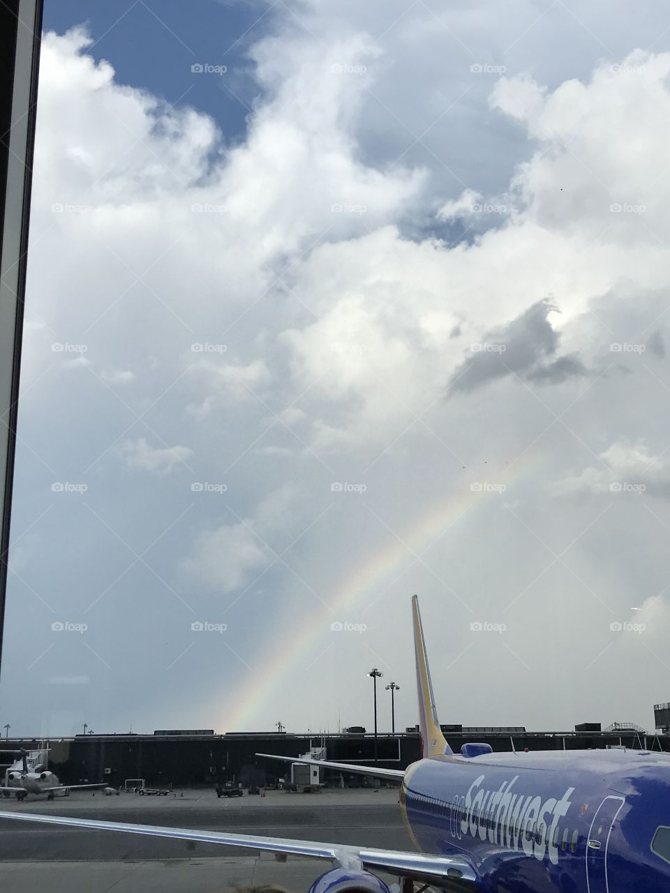 Rainbow at the Airport