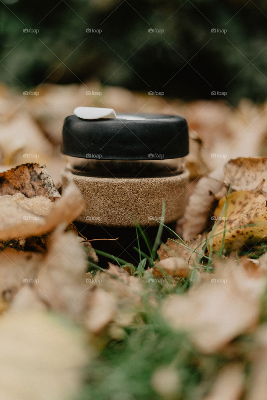 Coffee to go in plastic free cup