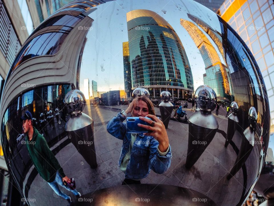 selfie in the sphere