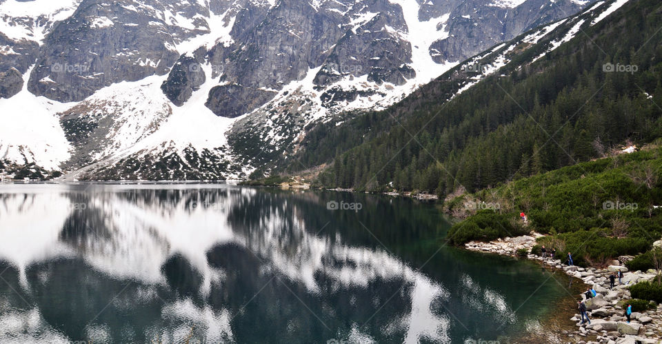 Mountain lake in poland