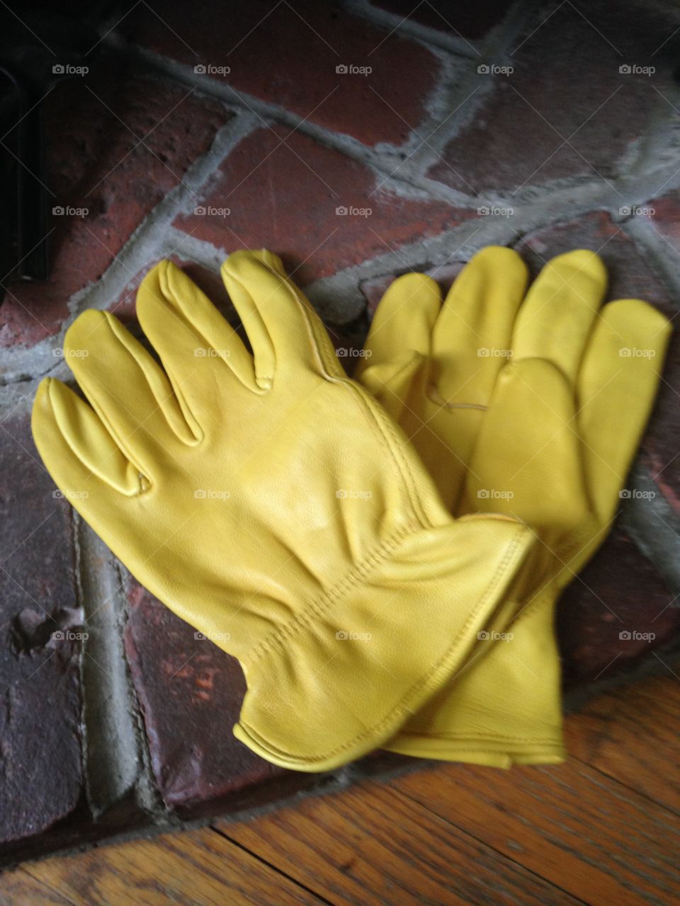 Working hard in yellow