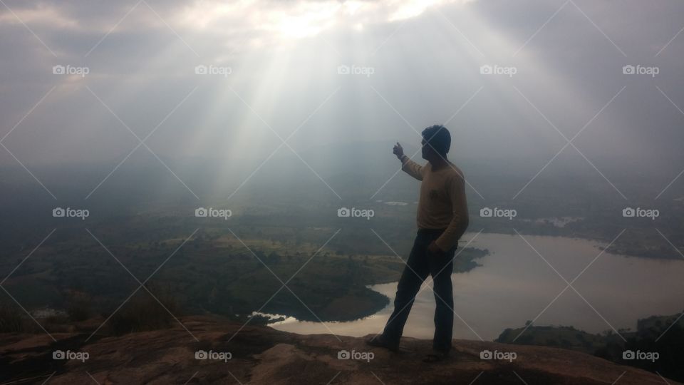 Fog, Landscape, Sunset, People, Dawn