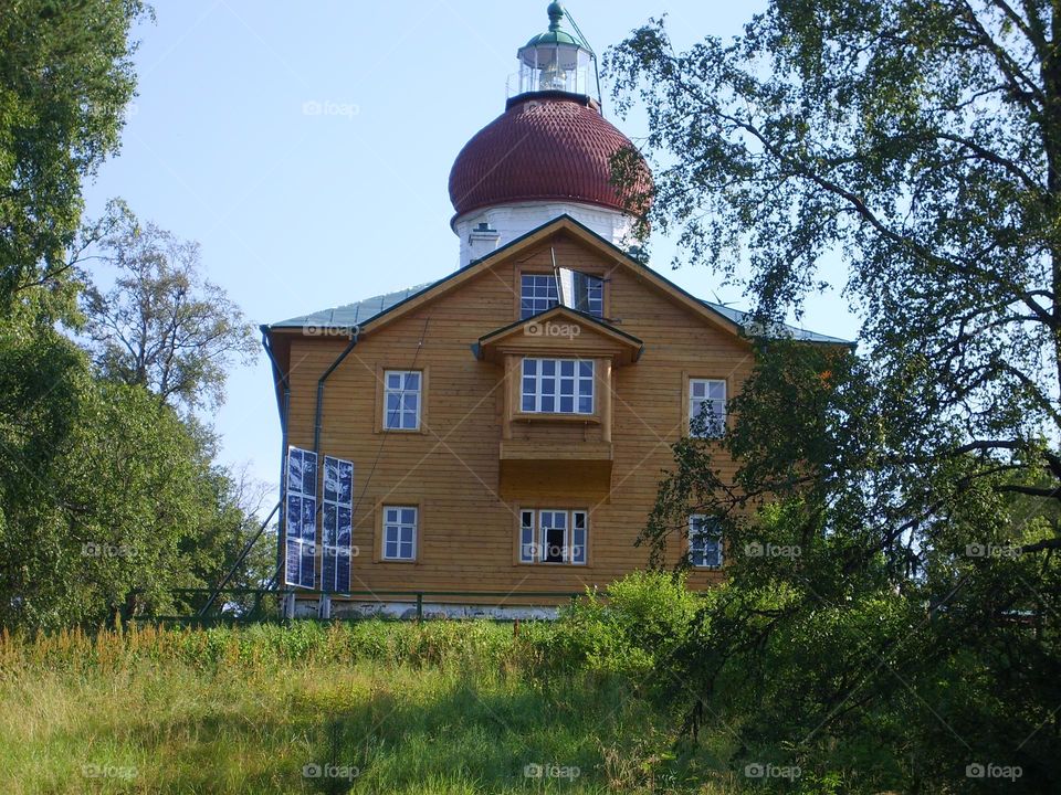 Svyato-Voznesensky skete on the top of Sekirnaya on the Bolshoi Solovetsky Island. Primorsky district of the Arkhangelsk region of Russia.