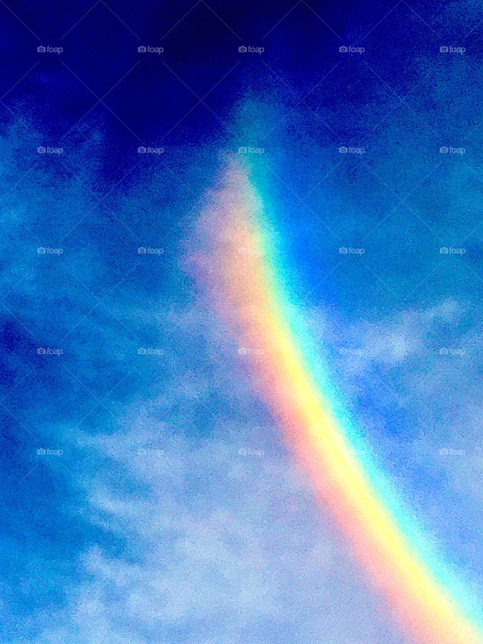 Rainbow side of a sun dog 
Colors of the Rainbow