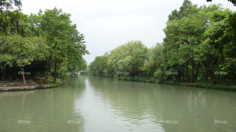 Hidden wetland in China.