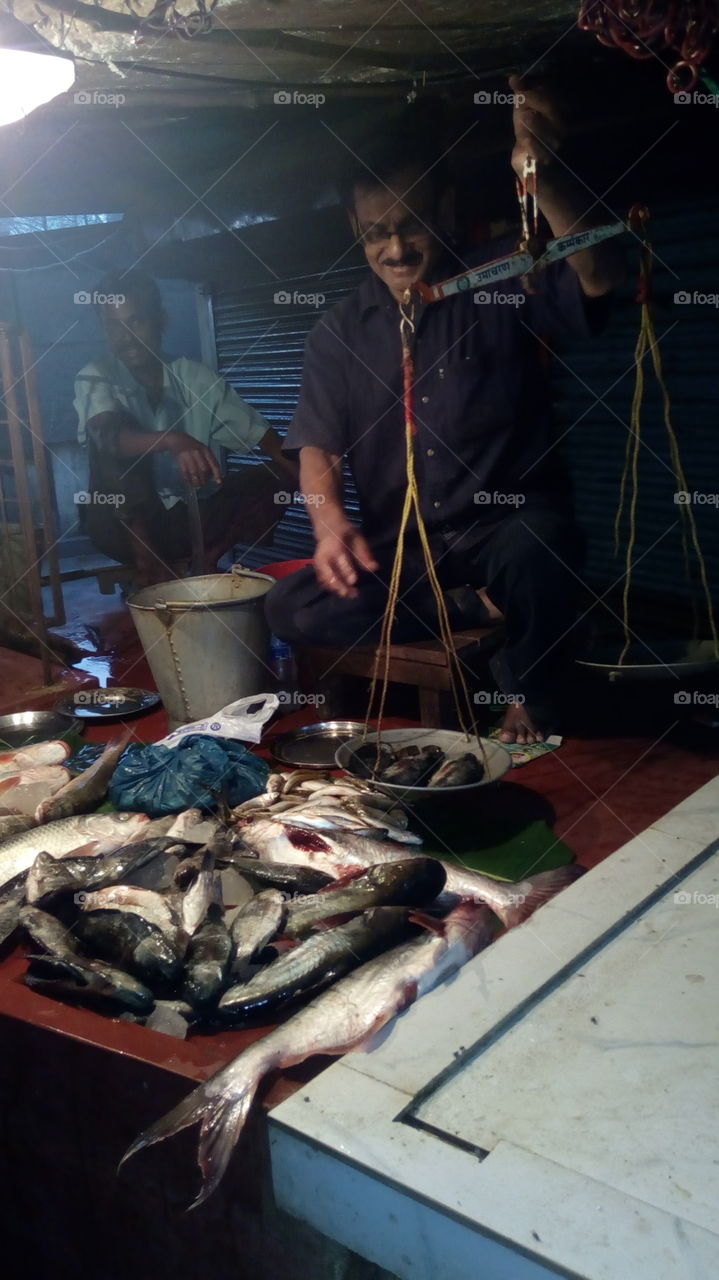 Bengali fish seller