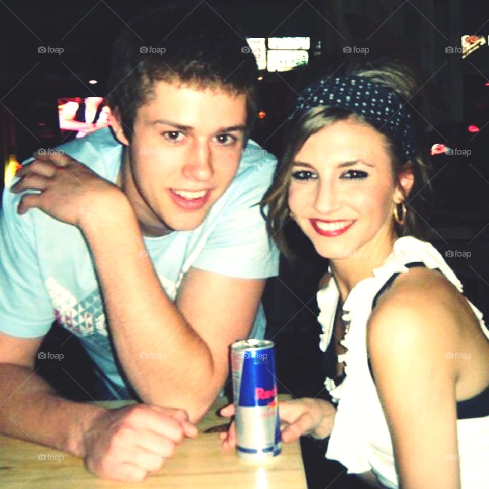 Me, my Redbull, and a cutie