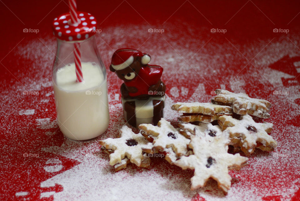 Christmas cookies and milk for Santa 8