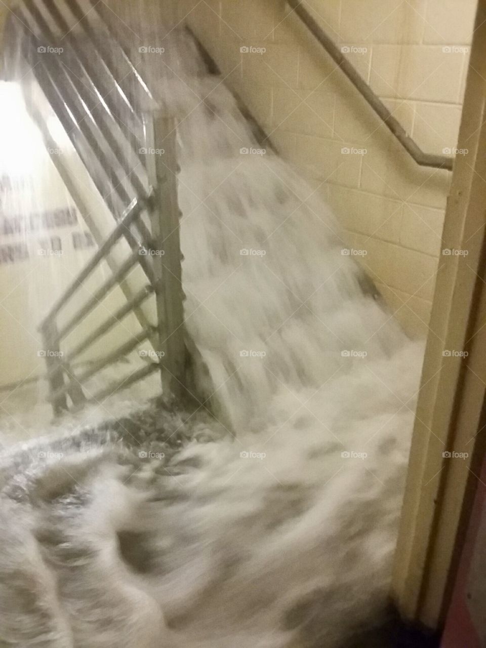 Water falls in the exit. No where to run no where to hide.