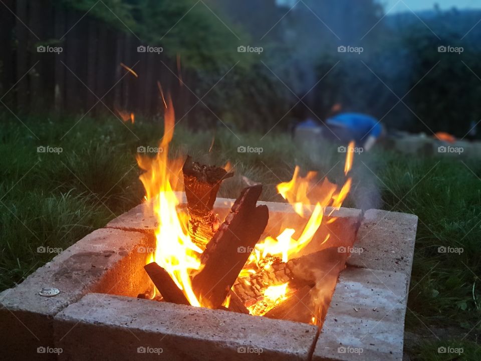 home made fire pit