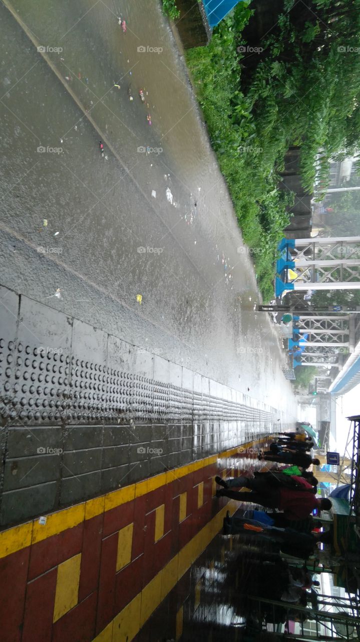 flooded Mumbai city