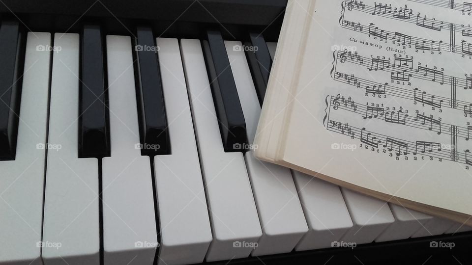 notes and piano