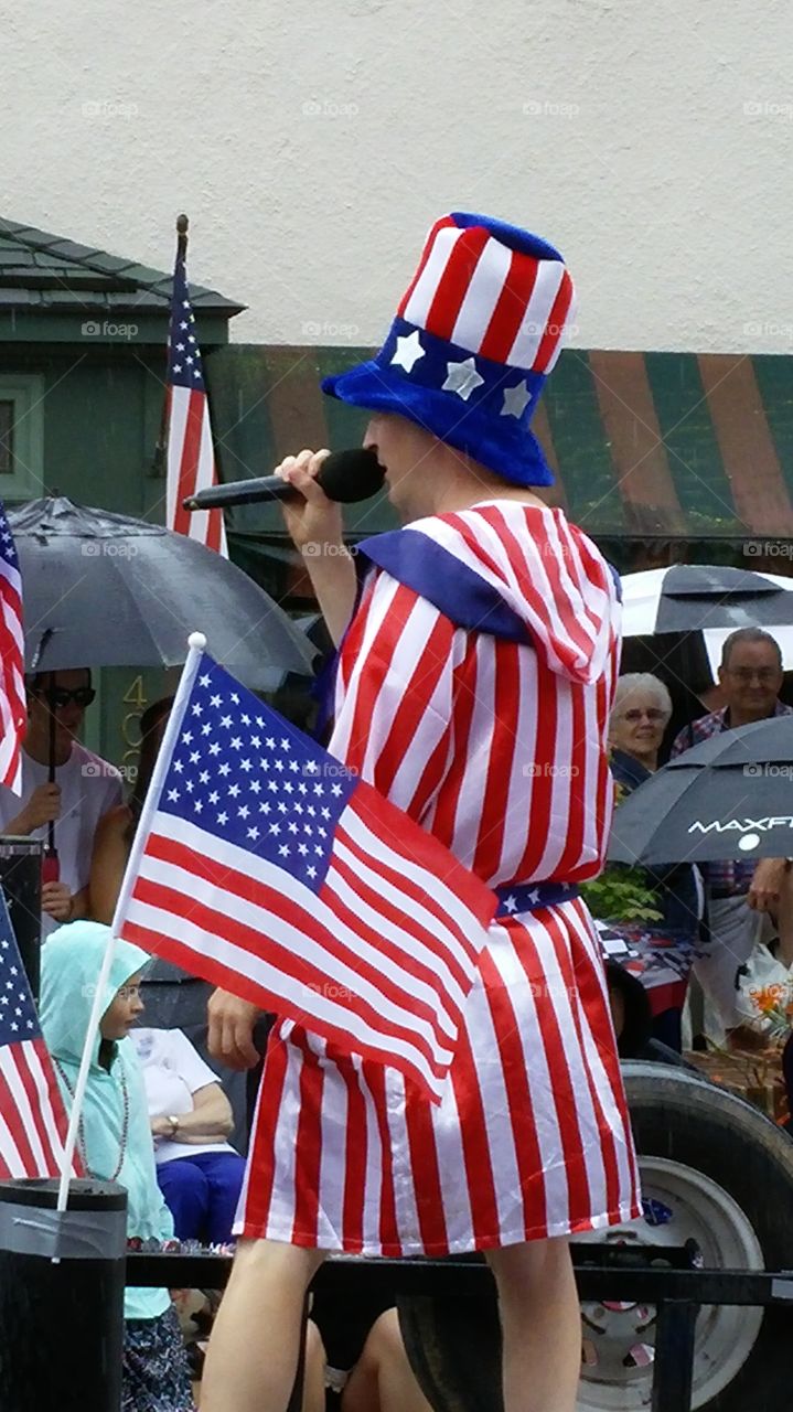 stars and bars. 4th of July parade, skippack, pa